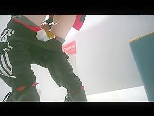 八月最新流出国内厕拍大神 潜入商场隔板女厕侧拍顾客尿尿眼镜美女吃坏肚子了拉裤子上了居然敢继续穿